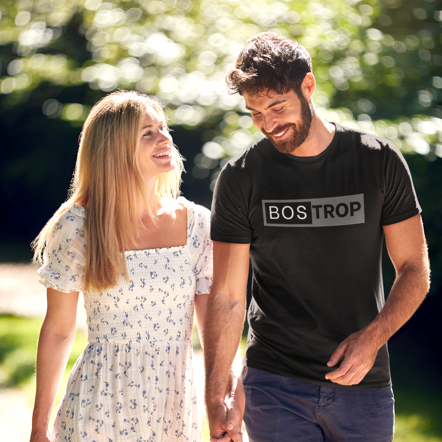 Block Logo Grey Heavy Weight Premium T-Shirt