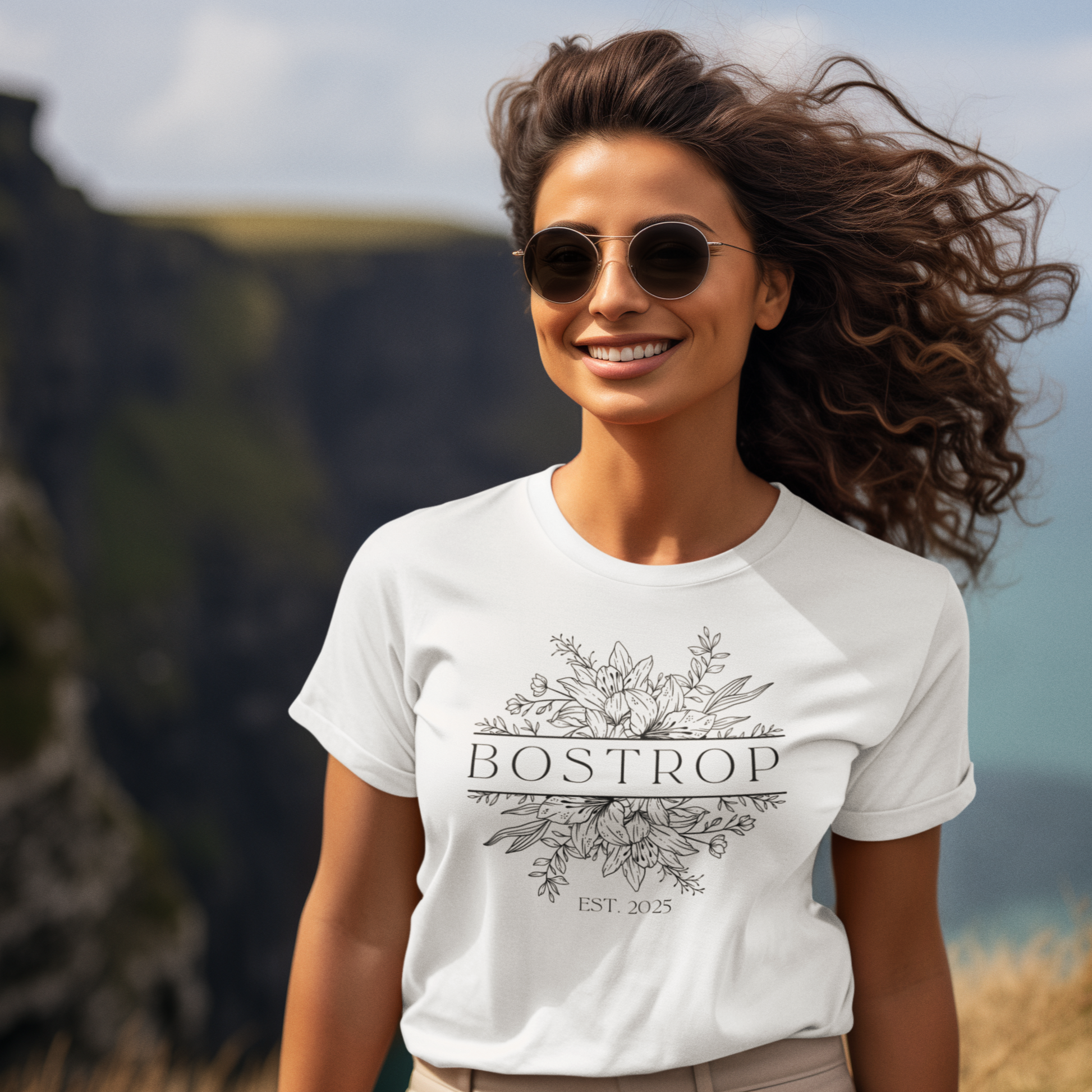 Bostrop Bushveld Lily Ladies T-shirt (White)