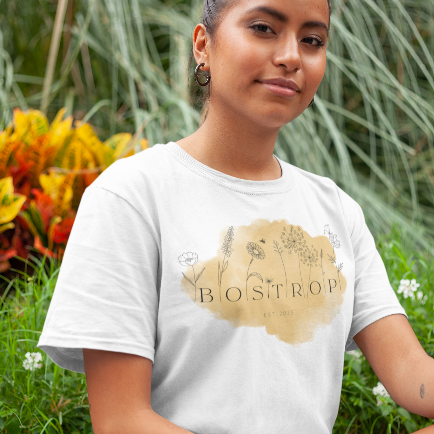 Bostrop Limited Edition Orange Wildflower Ladies T-shirt