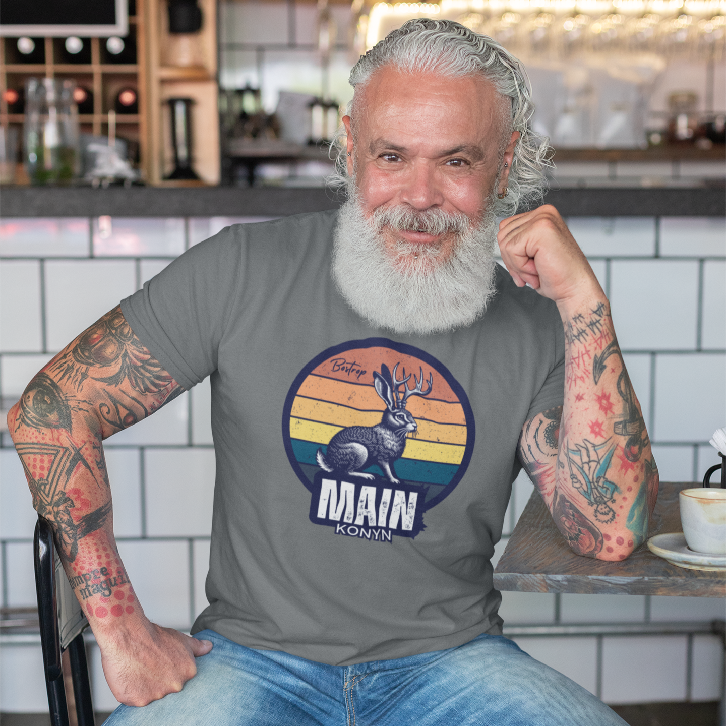 Bostrop Main Konyn Men's T-shirt (Multi Color)