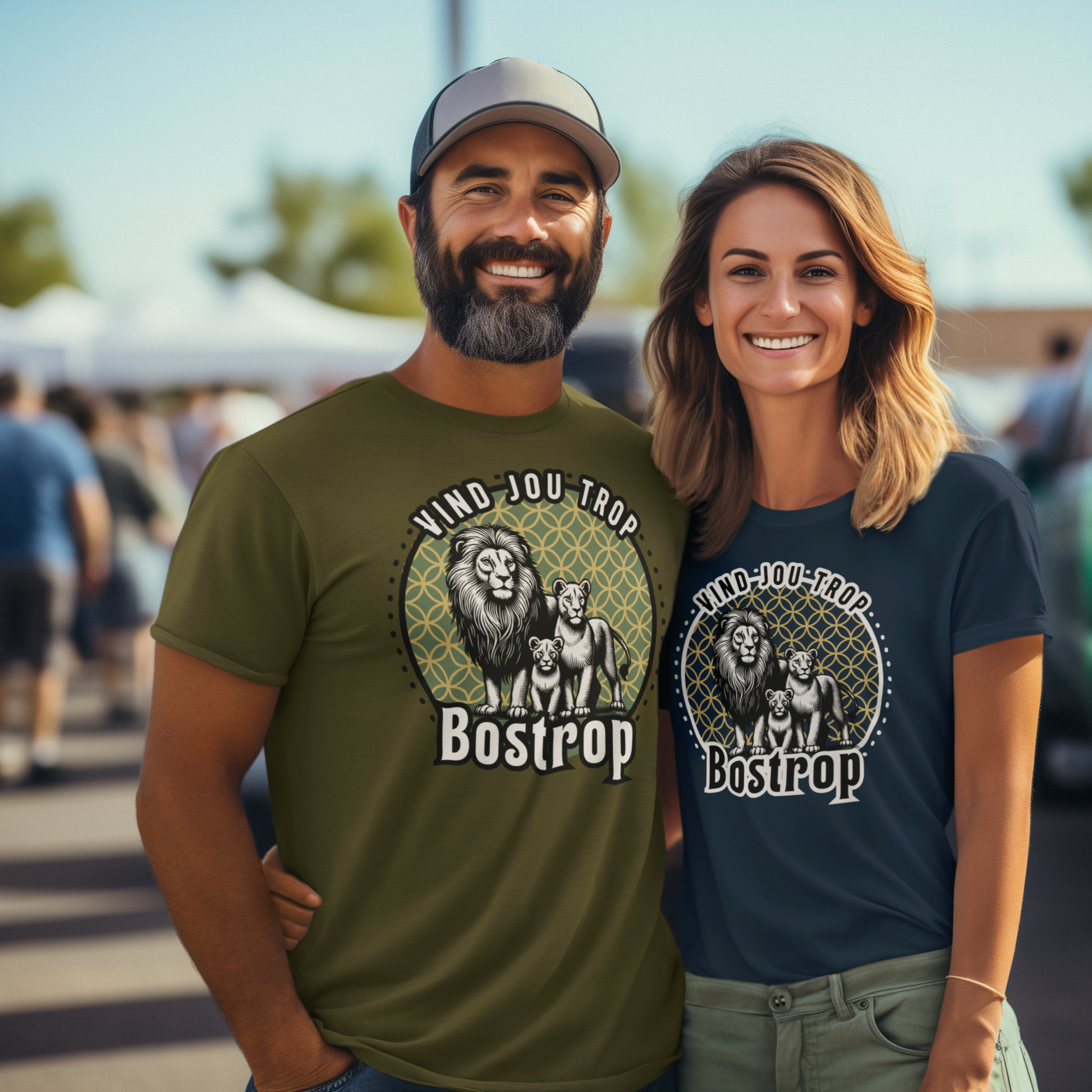 Bostrop Vind jou Trop Unisex T-shirt (Multi Color)